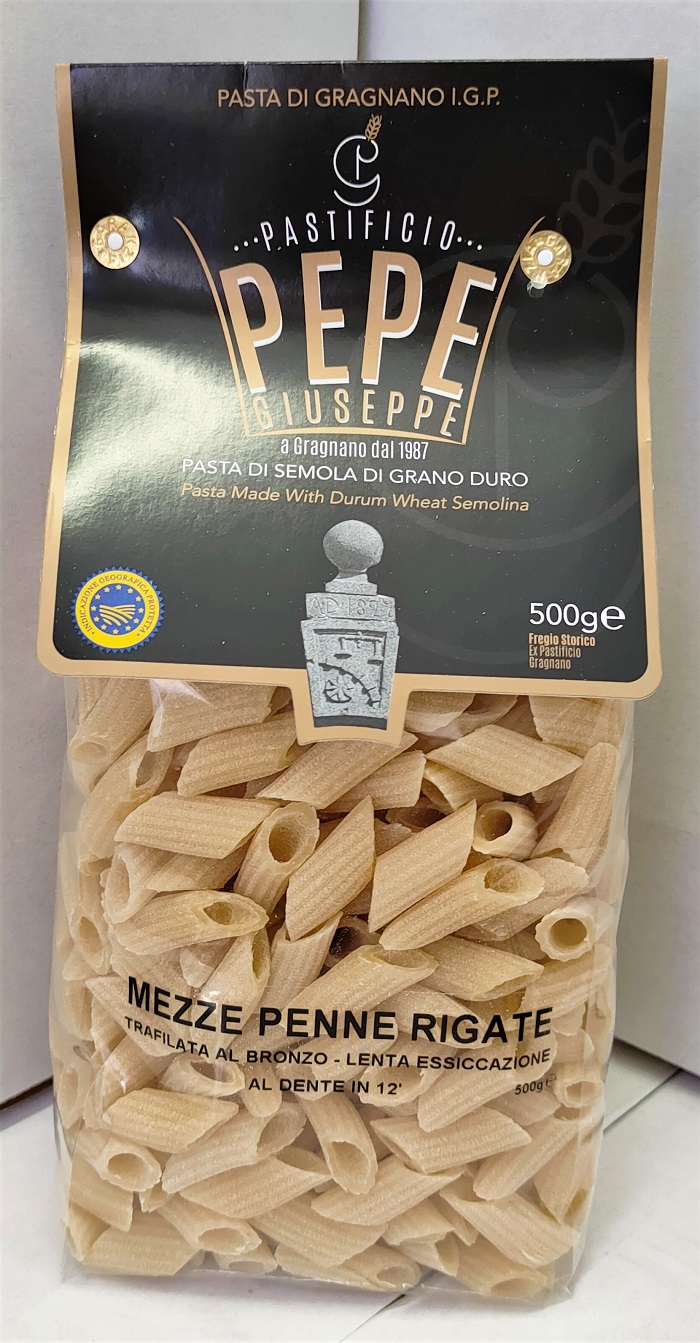 Vivi al Naturale - MEZZE PENNE RIGATE - Pasta di Gragnano IGP - 100% grano  italiano
